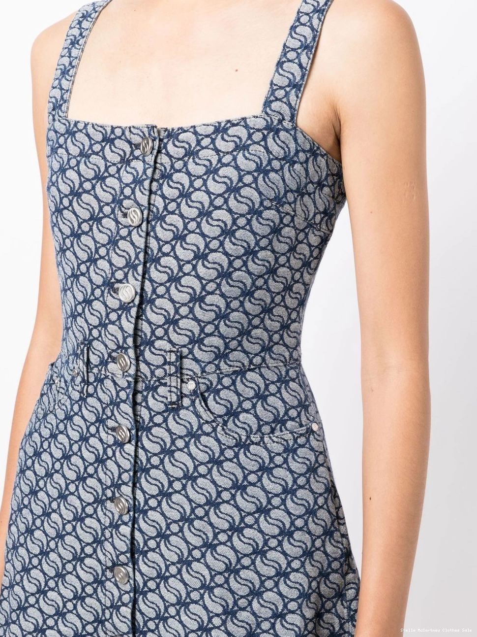 Affordable denim jacquard-logo McCartney Women dress Stella 0803
